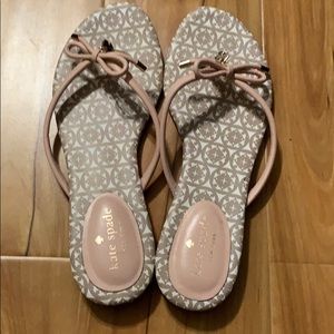 Kate Spade flip flops—pale pink 8m